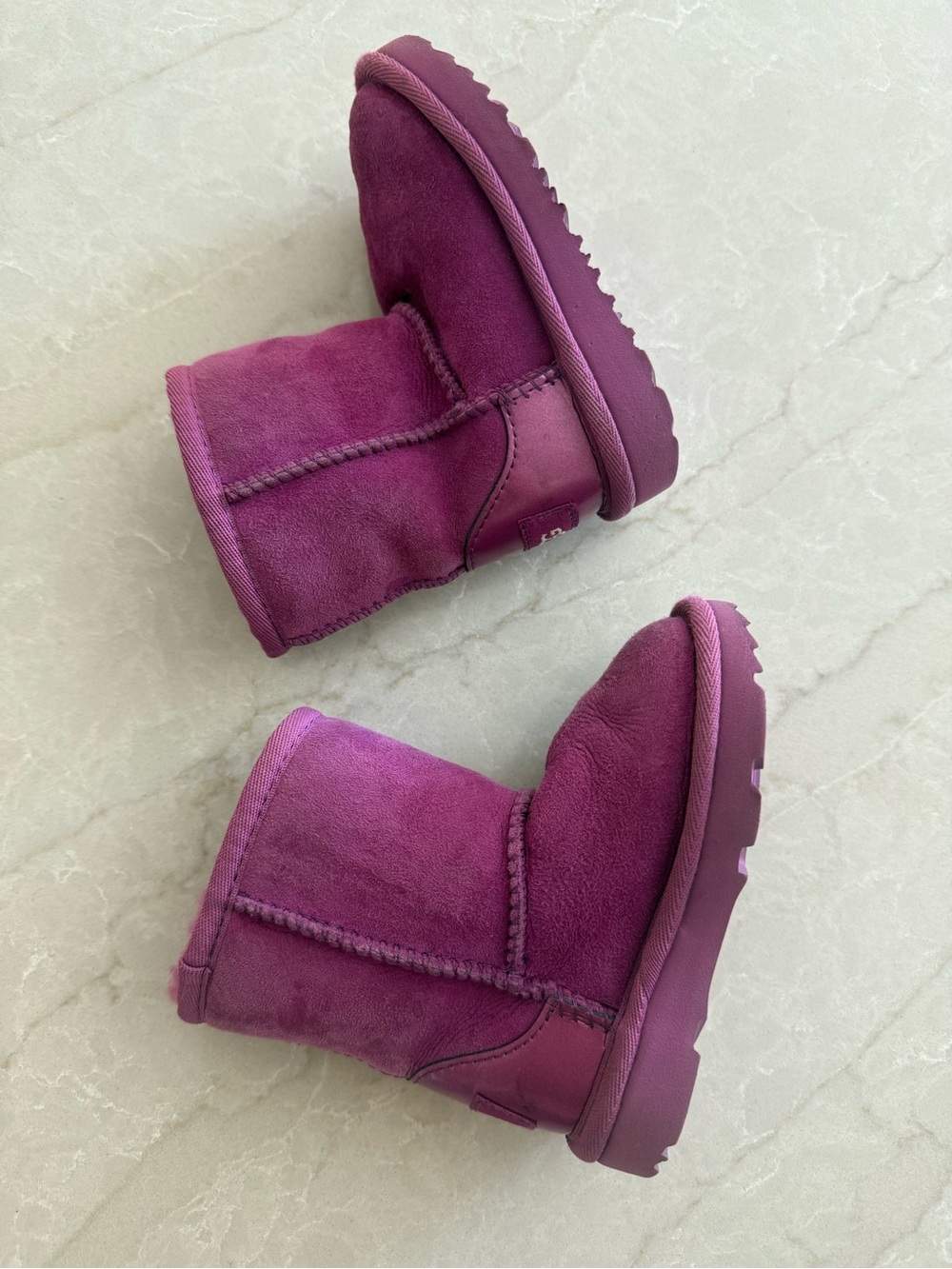 UGG Short Shearling Boots in Purple - Picture 3 of 9
